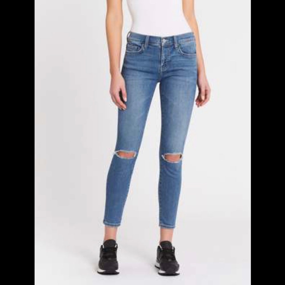 Current/Elliott Stiletto Distressed Jeans